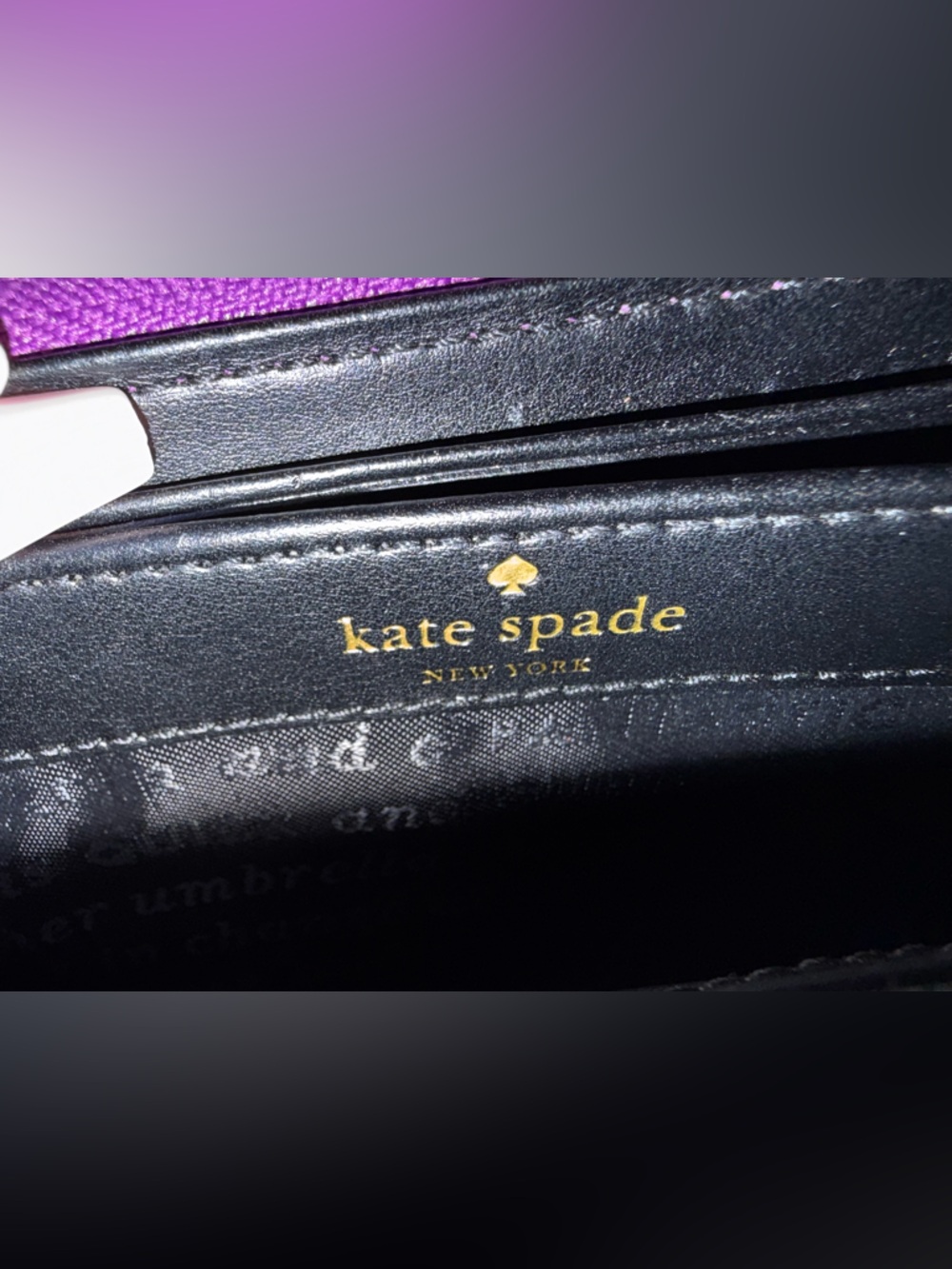 Kate spade Rainer lane pink metallic holographic long zip wallet - Picture 12 of 12